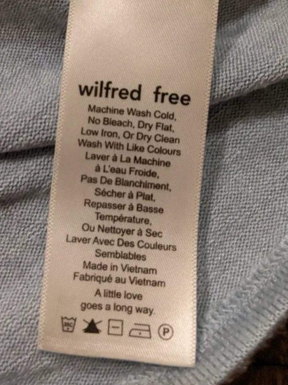 Wilfred Free - Subah Knot Front Tee 63226 | Medium | Light Baby Blue Wedgewood - Picture 9 of 11
